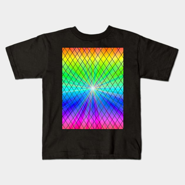 Colourful Pattern Kids T-Shirt by Mash75Art